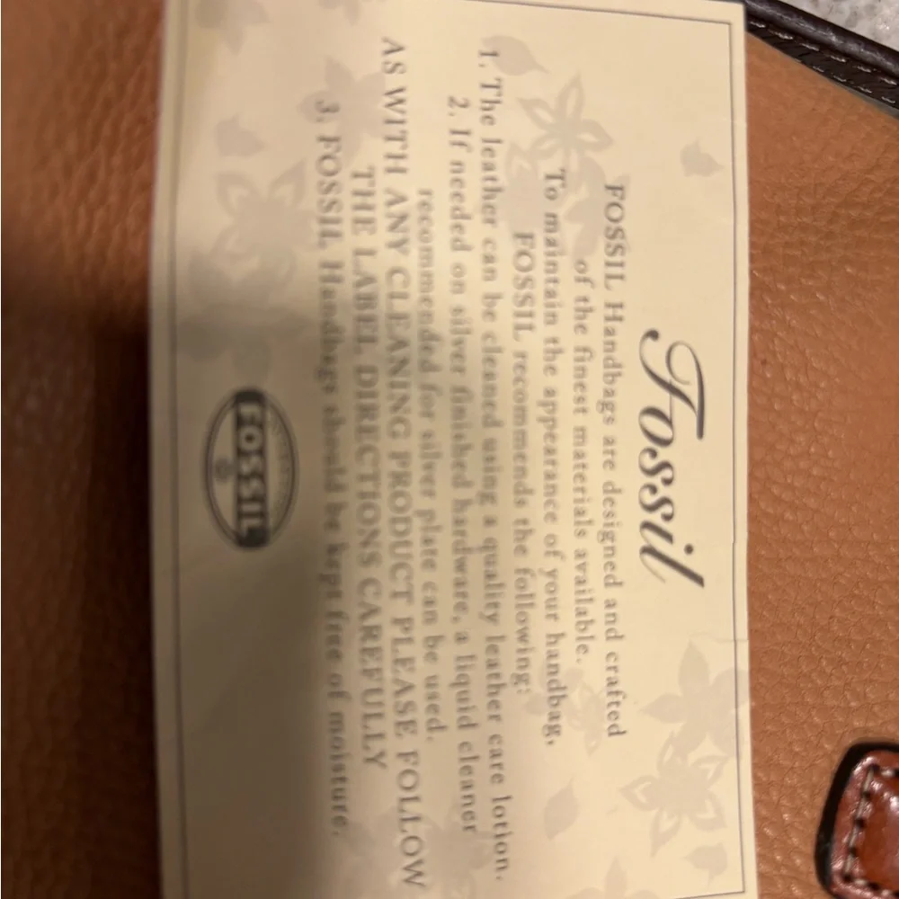 Fossil Tan and Brown Shoulder Bag with Braided Detail - Picture 4 of 4